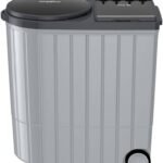 Whirlpool 10.5 kg 5 Star Semi Automatic Top Load Washing Machine Black, Grey (ACE XL 10.5 Silver Grey Dazzle (10YR))