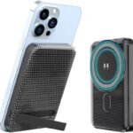 Kratos 10000 mAh 22.5 W Wired & Wireless With MagSafe Mini Pocket Size Power Bank (Black, Lithium Polymer, Quick Charge 4.0, Power Delivery 3.0, Fast Charging for Mobile, Earbuds, Speaker, Trimmer, Tablet)