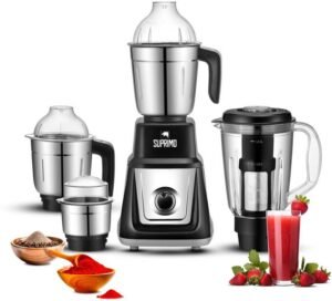 Moonstruck Juicer Mixer Grinder 1000 W Juicer Mixer Grinder (1000W Juicer Mixer Grinder | MegaMixer with 4 Jars (Black & Silver) | 4 Jars | Black, Silver)