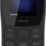 Nokia 105 Classic Single Sim Keypad Phone, Without Charger (Charcoal)