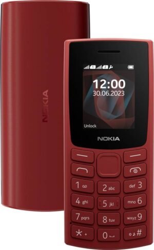 Nokia All-New 105 Single Sim Keypad Phone with Built-in UPI Payments (Terracotta Red)