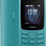 Nokia All-New 105 Single Sim Keypad Phone with Built-in UPI Payments (Cyan)