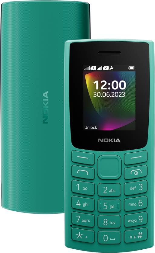 Nokia 106 Single Sim Keypad Phone with Built-in UPI App, MP3 Player (Emerald Green)