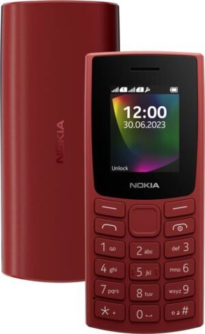 Nokia 106 Single Sim Keypad Phone with Built-in UPI App, MP3 Player (Terracotta Red)
