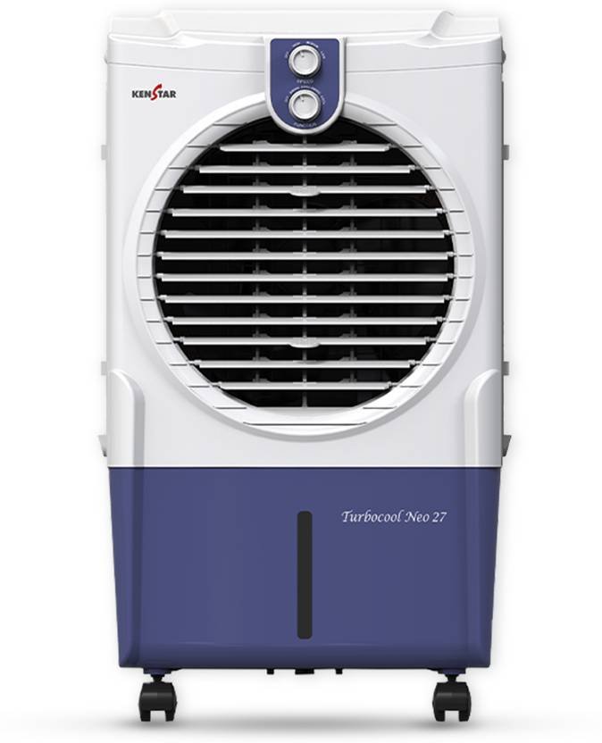 Kenstar 27 L Room/Personal Air Cooler (White, Blue, TURBOCOOL NEO HC 27)