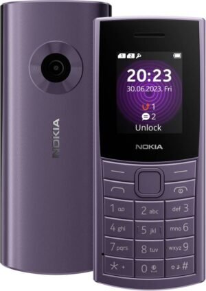 Nokia 110 4G Dual Sim, Camera, FM Radio, MP3 Player, Long-Lasting Battery (Arctic Purple)