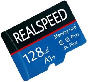 Realspeed 128GB 4K 128 GB MMC Micro Card Class 10 130 MB/s Memory Card Compatible with Mobile, Tablet, Computer
