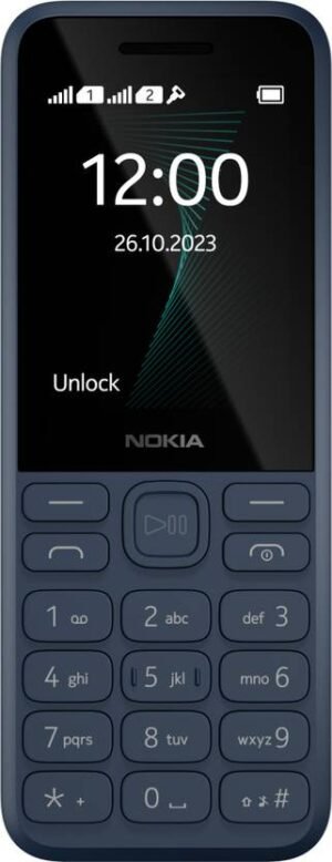 Nokia 130 Music Dual Sim with Music Player, Dedicated Music Buttons (Dark Blue)