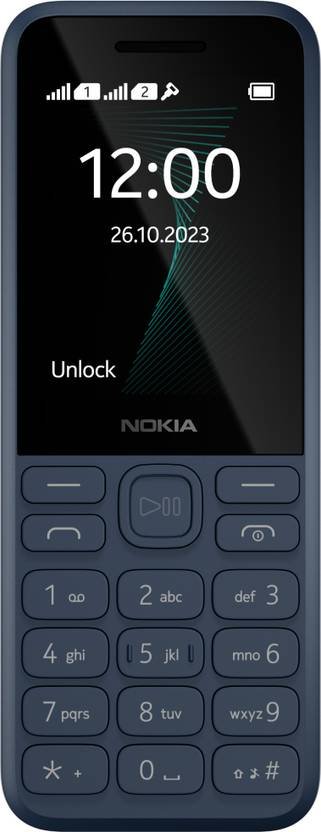Nokia 130 Music Dual Sim with Music Player, Dedicated Music Buttons (Dark Blue)
