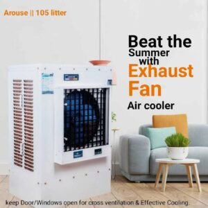 ARINDAMH 105 L Desert Air Cooler (white black white, Suppeier)