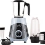 Pigeon MIXMASTER PRO 500 W Mixer Grinder (16506 & 16002421 | 4 Jars | Black, Grey)