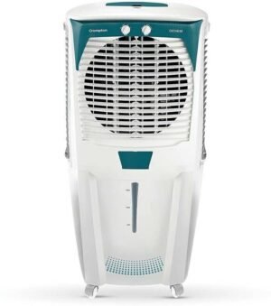 Crompton 88 L Desert Air Cooler with Honeycomb Cooling Pad (White, Teal, ACGC-DAC881)