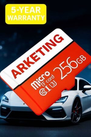 ARKETING 2-256 A2 256 GB MicroSDHC Class 10 120 MB/s Memory Card Compatible with Camera, Mobile, Tablet, Computer, Gaming Console