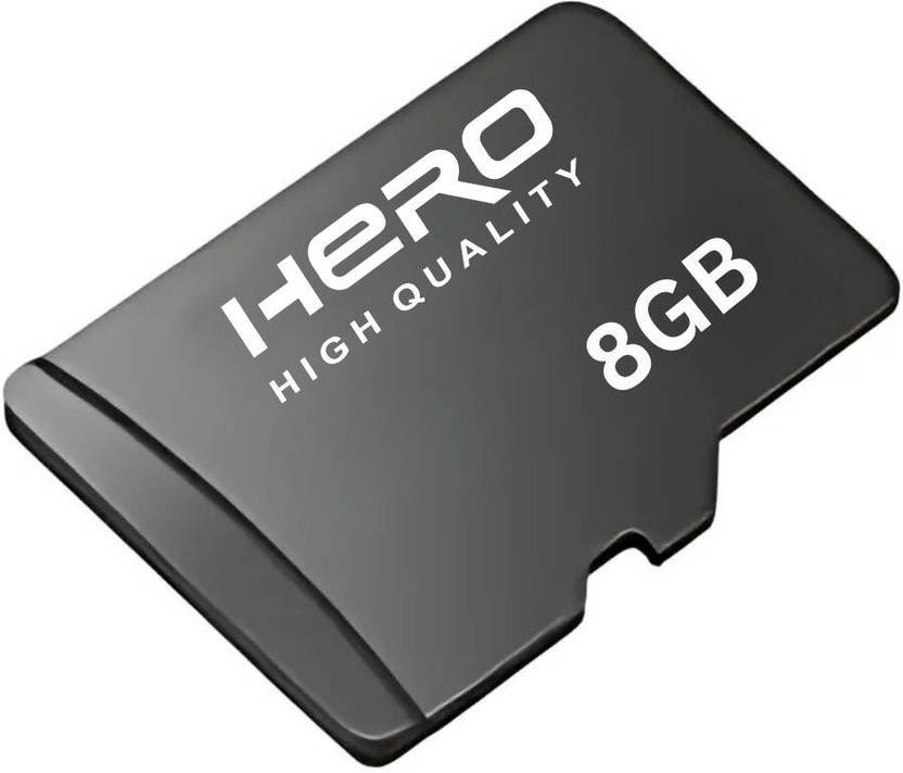 herohighquality 2 PRO 8 GB MicroSD Card Class 10 100 MB/s Memory Card Compatible with Mobile, Tablet, Computer, Gaming Console