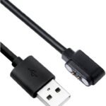 TROST Magnetic Charging Cable 0.5 m 2 Pin USB charger Cable for Smartwatch (Compatible with Noise ColorFit Icon 2, Black, One Cable)