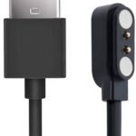 TROST Magnetic Charging Cable 0.5 m 2 Pin USB charger Cable for Colorfit Pilse Grand SmartWatch (Compatible with Noise ColorFit Pulse Grand, Black, One Cable)