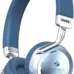 ZEBRONICS Zeb-Duke 2, with 60h Backup, BT v5.4, Gaming Mode, ENC, Deep Bass, Dual Pairing Bluetooth (Blue, On the Ear)