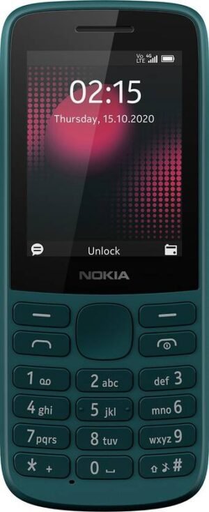 Nokia 215 DS 4G Keypad Phone with Long Battery Life,Wireless FM Radio (Cyan)