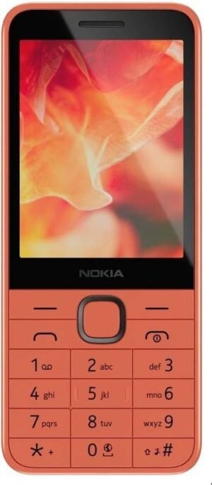 Nokia 220 4G Dual SIM Keypad Phone, Built-in UPI App, USB Type C (Peach)