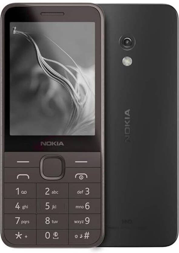 Nokia 235 4G Dual SIM Keypad Phone, Scan & Pay UPI, USB Type C (Black)