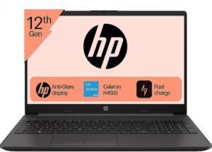 HP 15 Intel Celeron Dual Core 12th Gen -N4500 - (8 GB/256 GB SSD/Windows 11 Pro) 250 G9 Thin and Light Laptop (15.6 inch, Gray, 1.36 kg, With MS Office)