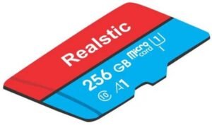 Realstic 256GB-Rl-mmc-055P 1 256 GB MicroSDXC Class 10 130 MB/s Memory Card Compatible with Camera, Camera, Gaming Console, Mobile, Tablet