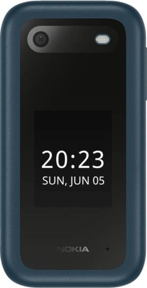 Nokia 2660 Flip 4G Volte Dual SIM keypad Phone, Dual Screen, MP3 Player (Blue)
