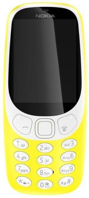 Nokia 3310 Dual SIM Keypad Mobile with MP3 Player,FM Radio & Rear Camera (Yellow)