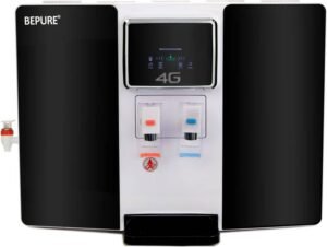 BePURE 4G pH Black Hot and Cold with Smart LED functions 9 L RO + UV + UF + TDS + ALK + Copper Water Purifier (Black)