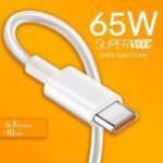 Gerate USB Type C Cable 6.5 A 1 m OEM 65W DART/VOOC USB TYPE C CHARGING CABLE (Compatible with OPPO/REALME/ONEPLUS, VOOC/DASH/WARP/DART/SUPERVOOC, White, One Cable)
