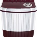 Voltas Beko by A Tata Product 7 kg Semi Automatic Top Load Washing Machine White, Maroon (WTT70DLIM)