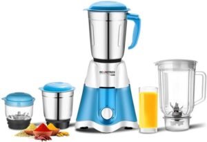 Moonstruck Juicer Mixer Grinder 750 W Juicer Mixer Grinder (750W Juicer Mixer Grinder | Copper Motor for Smooth Grinding (Blue, 4 Jars) | 4 Jars | Blue)