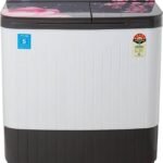 Voltas Beko 8 kg Semi Automatic Top Load Washing Machine Grey, White (WTT80DGRG/FLRB)