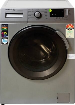 Voltas Beko 8 kg Fully Automatic Front Load Washing Machine with In-built Heater Grey (WFL8012B7JVBKA/GXV)
