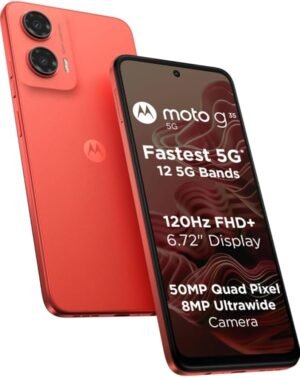 MOTOROLA g35 5G (Guava Red, 128 GB) (4 GB RAM)