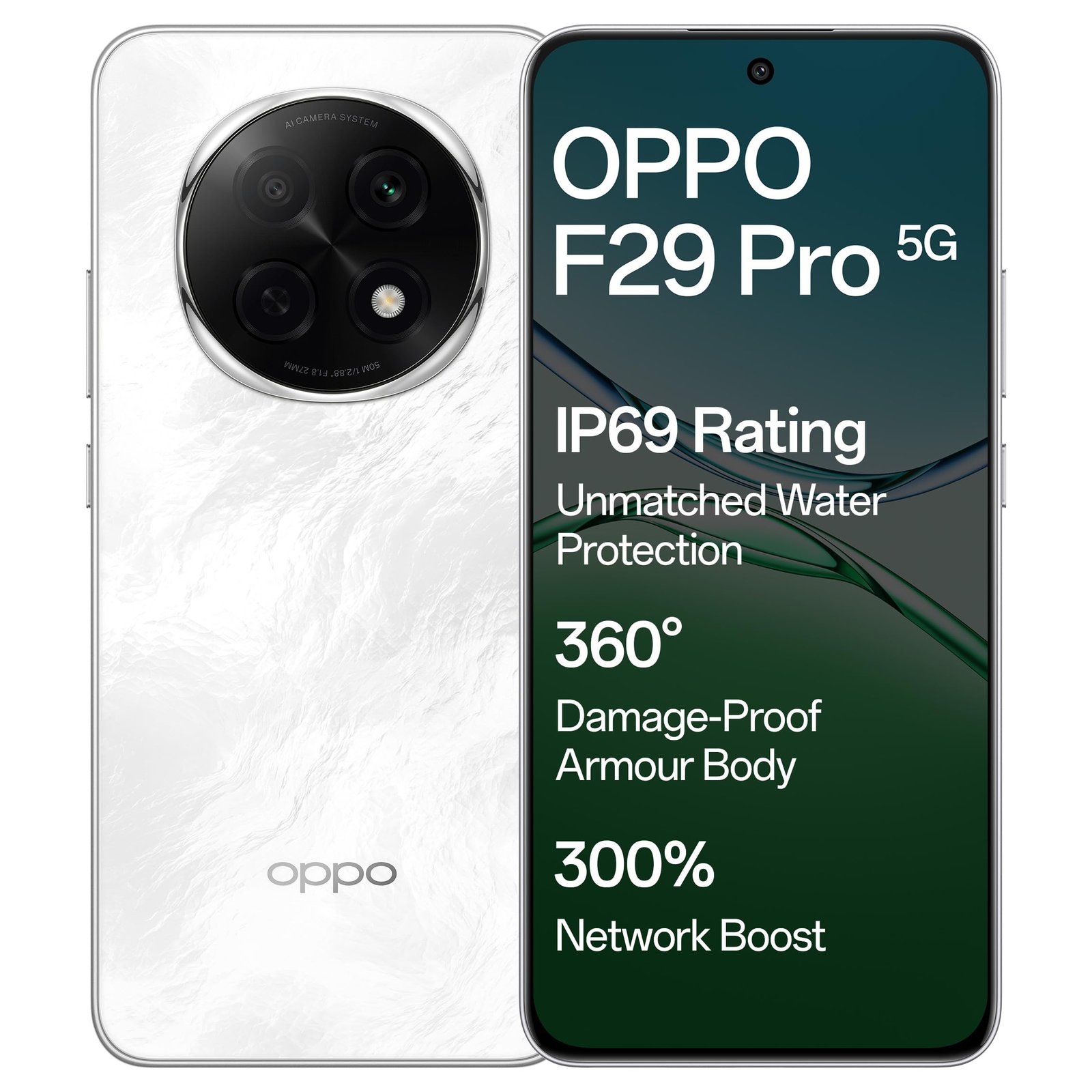 OPPO F29 Pro 5G (Marble White, 256 GB) (12 GB RAM)