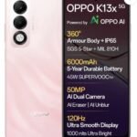OPPO K13x 5G 6000mAh and 45W SUPERVOOC Charger & AI (Sunset Peach, 128 GB) (6 GB RAM)