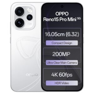 OPPO Reno15 Pro Mini 5G (Glacier White, 256 GB) (12 GB RAM)