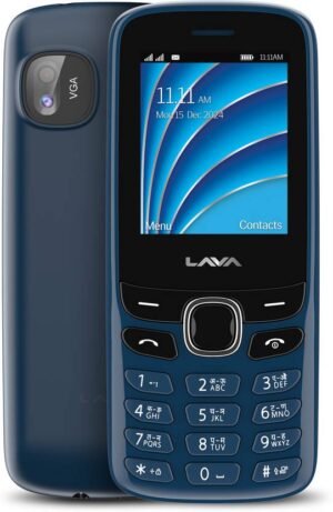 LAVA A1 Vibe (2025) Dual SIM | 2' Inch Big Display | Long-Lasting AI Battery (Blue)
