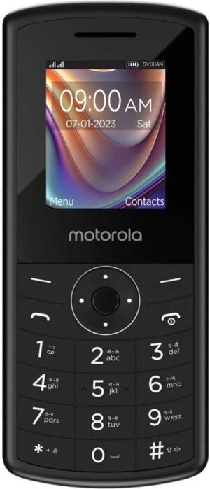 MOTOROLA A10V DS Keypad Phone with Voice Feature|800 mAh Battery|Wireless FM Recording  (Black)