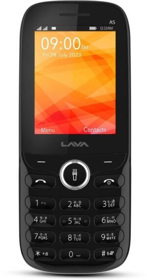 LAVA A5_23 Keypad Mobile| 1000 mAh Battery|0.3MP Rear Camera|Expandable Upto 32 GB (Black)