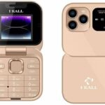 I Kall A5 Flip Mobile Phone – FM Radio, King Voice, Call & SMS Indicator Light (Gold)