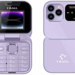 I Kall A5 Flip Mobile Phone – FM Radio, King Voice, Call & SMS Indicator Light (Purple)