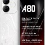 itel A80 (Glacier White, 128 GB) (4 GB RAM)