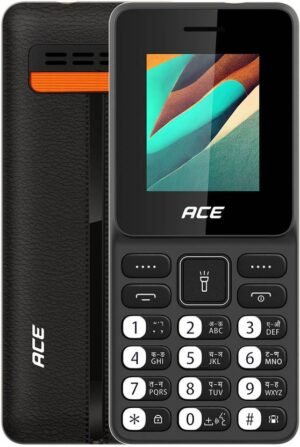 itel Ace2 Heera | King Talker | Auto Call Recording | Expendable Storage32GB (Cyber Black)