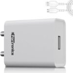 Portronics 12 W 2.4 A Wall Charger for Mobile with Detachable Cable (White, Cable Included)