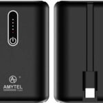 AMYTEL 10000 mAh 25 W Nano Pocket Size Power Bank (Black, Lithium-ion, Fast Charging, Power Delivery 2.0, Quick Charge 2.0 for Mobile, Earbuds, Smartwatch, Trimmer, Tablet, Smartband, Speaker)