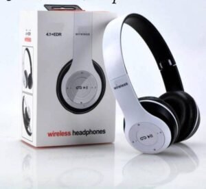 BUFONA B47 Wireless BT Headphone with Mic &FM+SD Card Foldable Earphone Bluetooth (White, On the Ear)