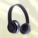 GDS Over-Ear Music Headphones with Mic & SD Card, Long-Lasting Battery_MS Bluetooth & Wired (Black, On the Ear)