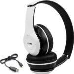 Techobucks BEST SALE WIRELESS LIGHTWEIGHT ULTRA DAYNMIC BASS SOUND GAMING HEADPHONE Bluetooth (White, On the Ear)